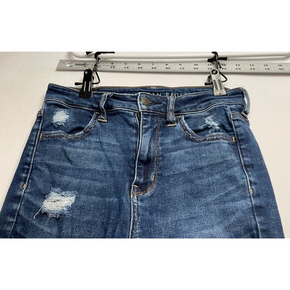 American Eagle jeans womens 4 24 x 28 next level stretch super high rise jegging - Picture 2 of 10